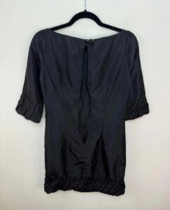 Zara Black Mini Chiffon Dress Ruffle Minimal Party Dark feminine balletcore uk8 romantic goth — photo 11 of 11
