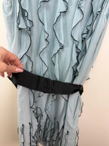 Coast pastel blue pure silk ruffle textured mini dress — photo 11 of 11