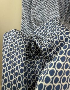 Pure Collection 100% Silk Wrap Dress Blue Geometric spring summer layer Elegant Midi L — photo 10 of 11