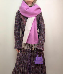 Scottish Cashmere Begg & Co Oversized Scarf Wrap Reversible Fringed Luxury Shawl