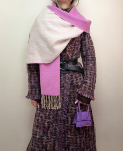 Scottish Cashmere Begg & Co Oversized Scarf Wrap Reversible Fringed Luxury Shawl — photo 2 of 15