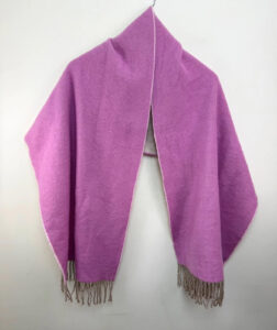 Scottish Cashmere Begg & Co Oversized Scarf Wrap Reversible Fringed Luxury Shawl — photo 12 of 15
