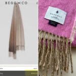 Scottish Cashmere Begg & Co Oversized Scarf Wrap Reversible Fringed Luxury Shawl — photo 15 of 15