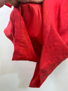 Droopy &Browns by Angela Holmes red linen dress puff sleeve vintage 80s romantic — photo 13 of 13