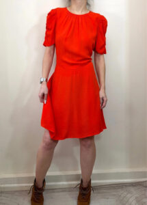BNWT Flame Red Whistles Simone Flippy Dress 14 A-Line Midi wedding party city — photo 2 of 14