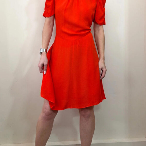BNWT Flame Red Whistles Simone Flippy Dress 14 A-Line Midi wedding party city