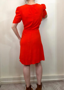 BNWT Flame Red Whistles Simone Flippy Dress 14 A-Line Midi wedding party city — photo 3 of 14