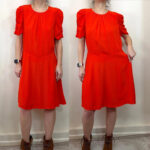 BNWT Flame Red Whistles Simone Flippy Dress 14 A-Line Midi wedding party city — photo 4 of 14