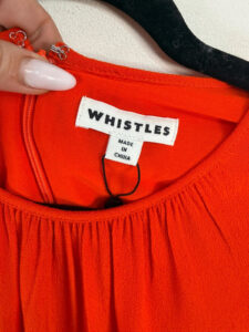 BNWT Flame Red Whistles Simone Flippy Dress 14 A-Line Midi wedding party city — photo 8 of 14