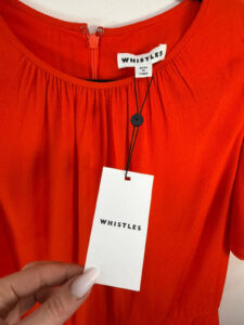 BNWT Flame Red Whistles Simone Flippy Dress 14 A-Line Midi wedding party city — photo 14 of 14