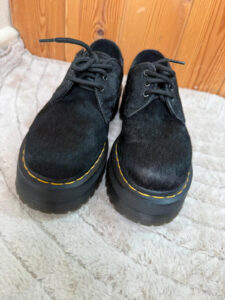 Dr. Martens chunky 1461 Quad hair-on black platform pony hair shoes uk5/ eu38 — photo 8 of 15