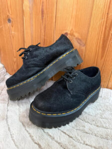 Dr. Martens chunky 1461 Quad hair-on black platform pony hair shoes uk5/ eu38 — photo 9 of 15