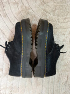 Dr. Martens chunky 1461 Quad hair-on black platform pony hair shoes uk5/ eu38 — photo 11 of 15