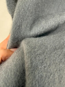Marc Gibaldi Pure 100% Cashmere Grey Fringe Scarf Minimalist Soft Knit Quiet Luxury — photo 7 of 7