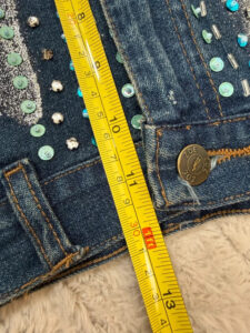 Zoe Women's Low Rise Embellished Denim Mini Skirt — photo 13 of 13