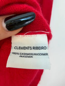 Clements Ribeiro Women's 100% Cashmere Red White Star Jumper — photo 5 of 10
