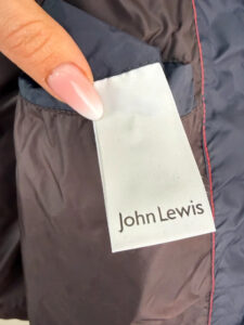 John Lewis Men's Navy Down Feather Puffer Gilet Vest Size L Y2K Utility Gorpcore Casual — photo 9 of 10