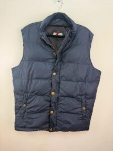 John Lewis Men's Navy Down Feather Puffer Gilet Vest Size L Y2K Utility Gorpcore Casual — photo 10 of 10