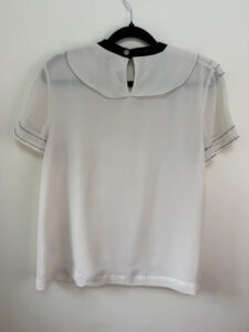 Ted Baker womens cream oversized collar blouse — photo 4 of 10