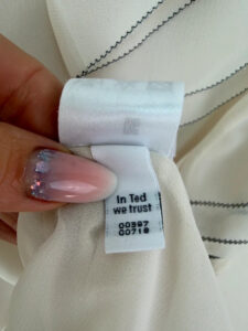 Ted Baker womens cream oversized collar blouse — photo 8 of 10