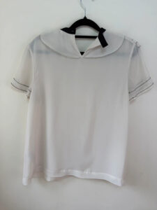 Ted Baker womens cream oversized collar blouse — photo 10 of 10