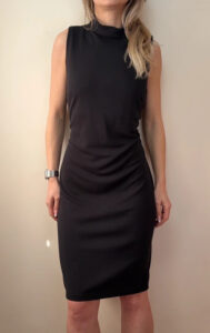 Wallis Women's Black High Neck Sleeveless Midi Pencil Fitted Dress