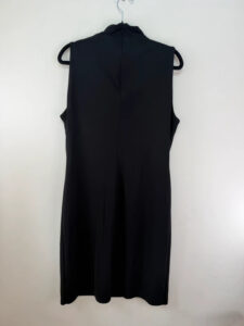 Wallis Women's Black High Neck Sleeveless Midi Pencil Fitted Dress — photo 7 of 8