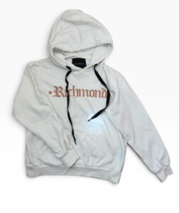 John Richmond womens white embroidered gothic rose gold logo hoodie — photo 6 of 15