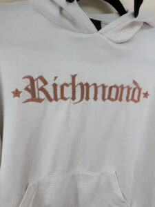 John Richmond womens white embroidered gothic rose gold logo hoodie — photo 9 of 15