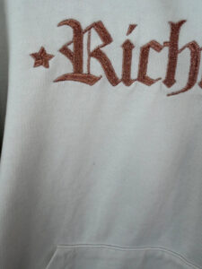 John Richmond womens white embroidered gothic rose gold logo hoodie — photo 11 of 15