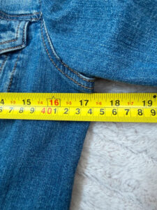 Mango Denim womens Y2K fitted blue button trucker jacket — photo 11 of 13