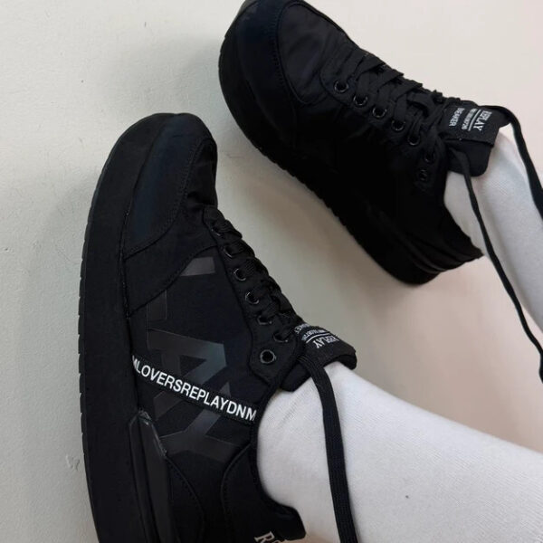 Replay Black Logo Platform Chunky Low-top Sneakers EU 38 UK 5 Penny Trainers