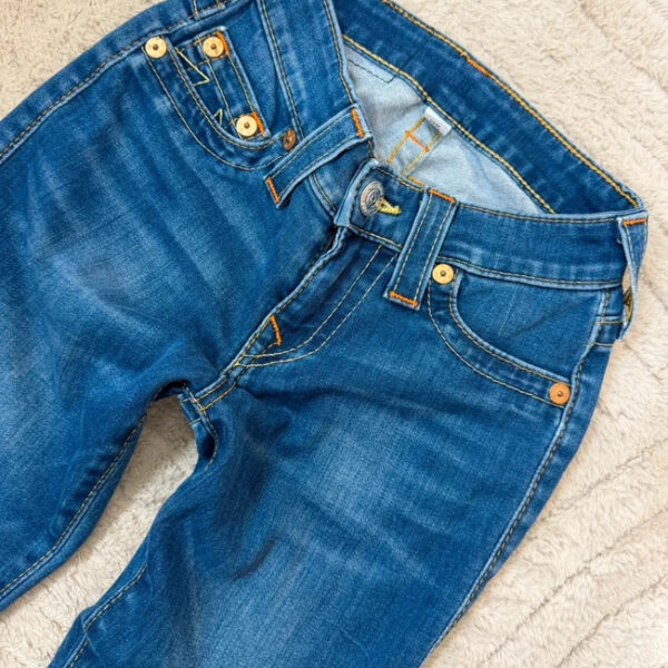 True Religion Julie Womens Low rise 7.5” slim skinny W23L29.5” UK 4-6 blue jeans