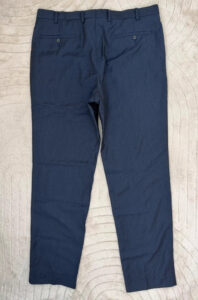 M&S Alfred Brown Savile Row mens pure 100% wool navy tailored trousers — photo 3 of 14