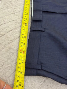 M&S Alfred Brown Savile Row mens pure 100% wool navy tailored trousers — photo 10 of 14