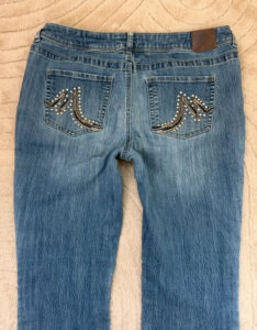 Maurices Women's Low Rise 9.5” Bootcut Flare Studded Jeans — photo 11 of 14