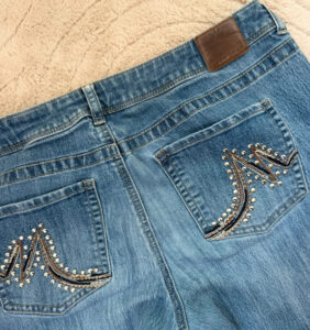 Maurices Women's Low Rise 9.5” Bootcut Flare Studded Jeans — photo 13 of 14