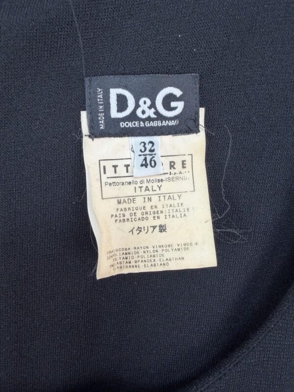 D&G label above the Ittierre maker's tag, Made in Italy