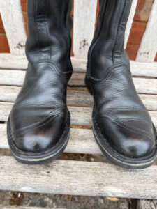 Replay Women's Black Runner Fitted Leather Knee High Biker Boots — photo 14 of 15