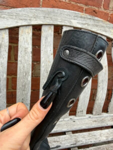 Replay Women's Black Runner Fitted Leather Knee High Biker Boots — photo 15 of 15