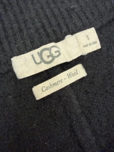 Label on a UGG piece, UK 8
