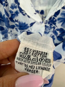 Label on a H&M piece, UK 14, 90s