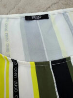 Liu Jo Women's White Lime striped drawstring embellished oversized tee — photo 3 of 13