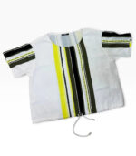 Liu Jo Women's White Lime striped drawstring embellished oversized tee — photo 5 of 13