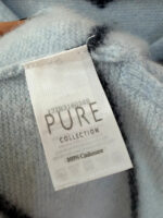 Pure Collection Women's 100% Cashmere Chevron V Neck cropped Jumper — photo 6 of 10