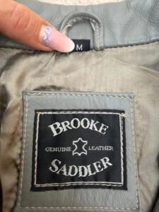 Label on a Brooke Saddler piece, UK 10, 90s