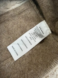 Label on a Frame piece, UK 8