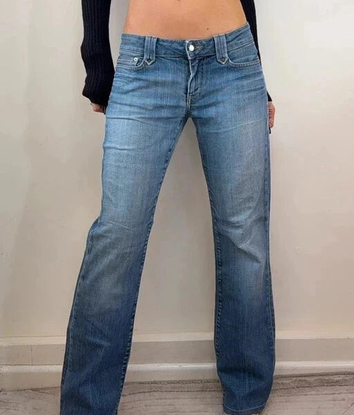 Joe’s Jeans Womens low rise 7.5” bootcut flare jeans W27 L30 UK 10 embroidered