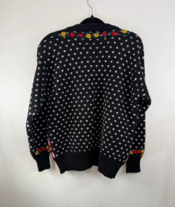 Anna Pure 100% New Wool Floral Embroidered Fair Isle Button Cardigan — photo 4 of 10