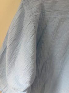 St Michael Vintage 90s Pastel Blue Cotton Oversized Button Shirt — photo 6 of 8